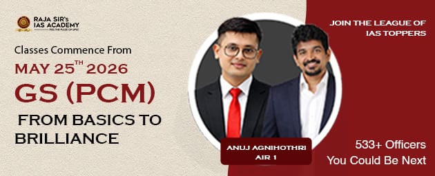 With a distinguished faculty comprising retired Civil Servants, Defence Officers, and seasoned UPSC experts, Raja Sir’s IAS Academy upholds its legacy of trusted success — consistently guiding aspirants to achieve distinguished ranks in the UPSC examinati